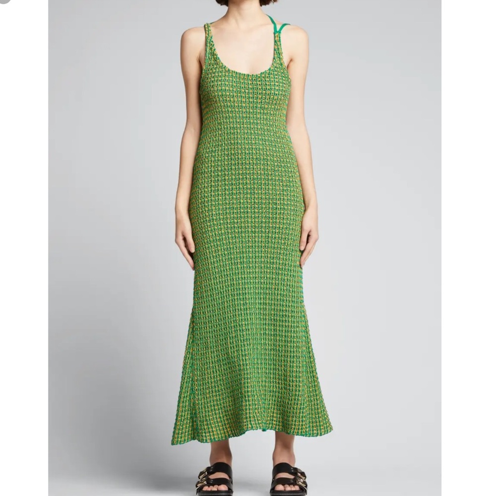 3.1 Phillip Lim Scoop Neck Knit Dress Size XS Cotton Blend Stretch Sleeveless
